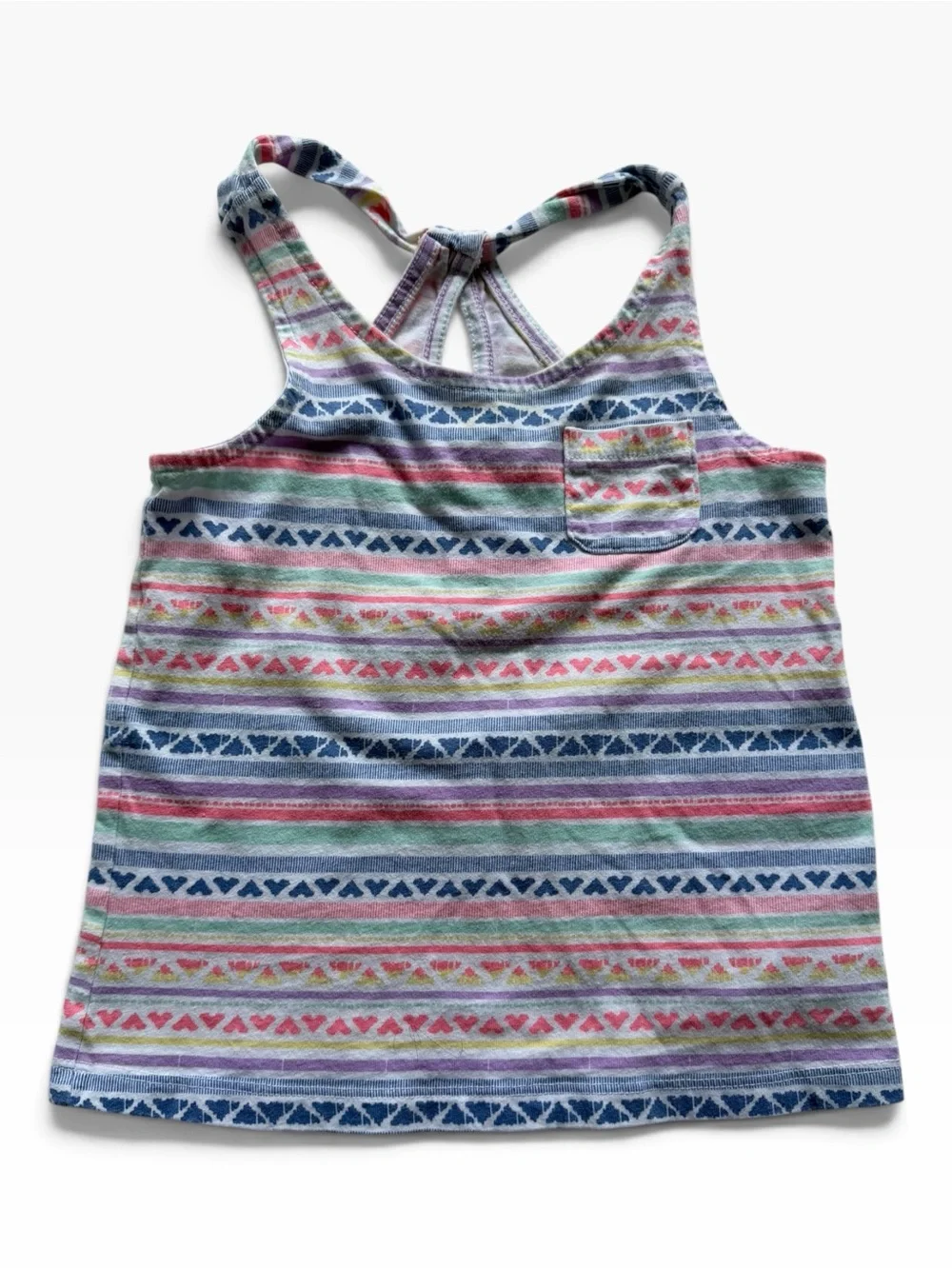 OshKosh B'gosh Multicolor Striped Heart Tank Top
